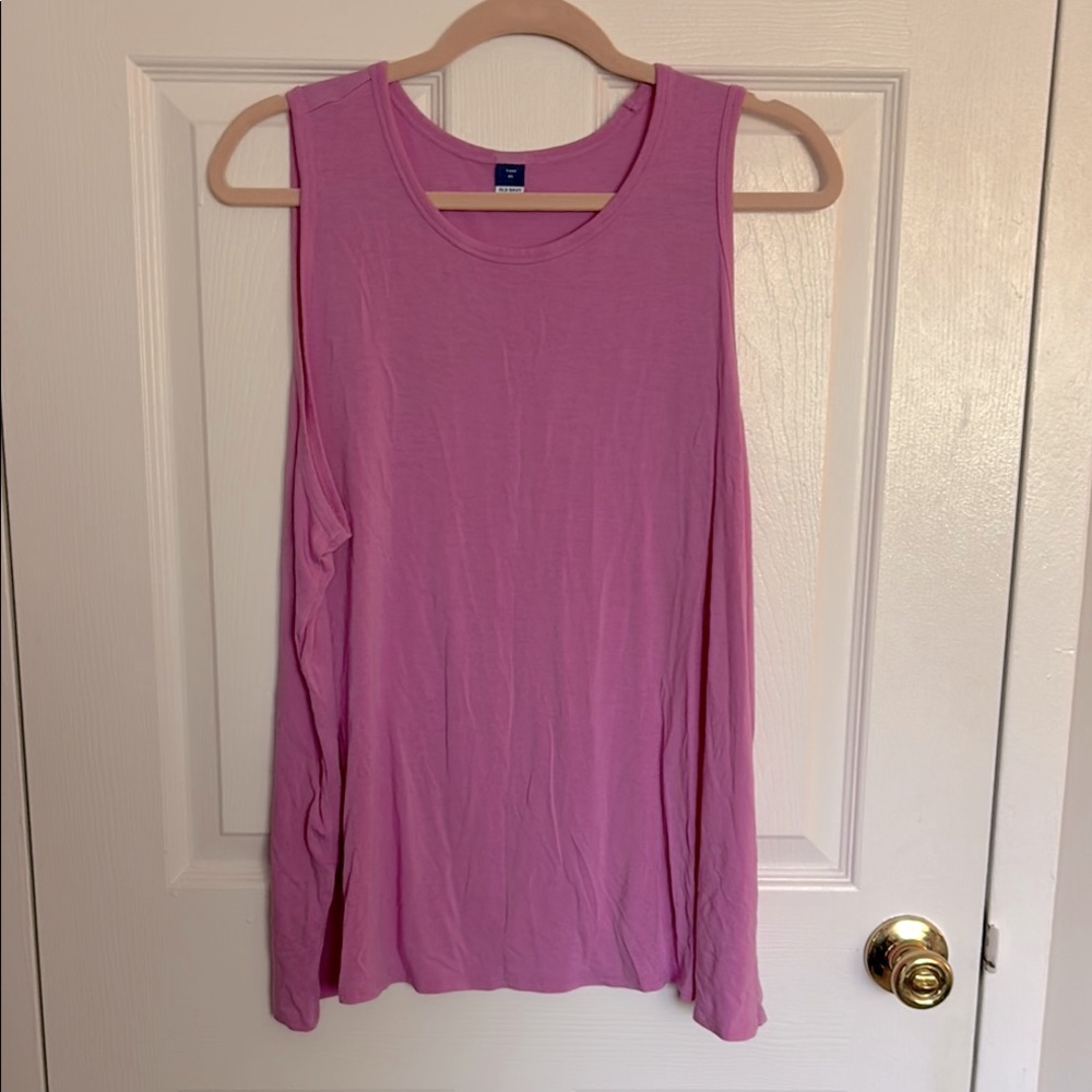 Pink Flowy Tank Top